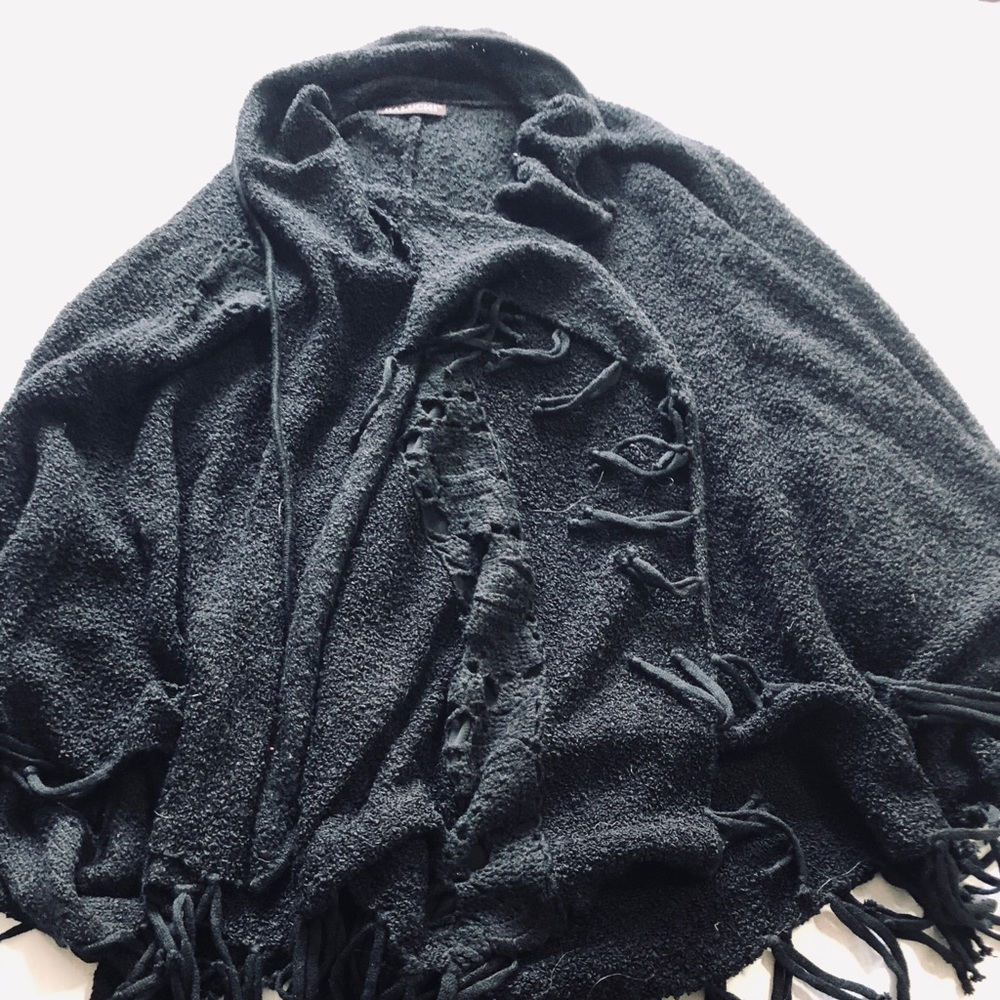 Baluchi brand black poncho